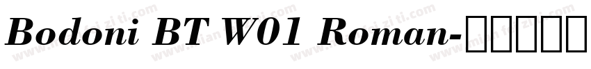 Bodoni BT W01 Roman字体转换